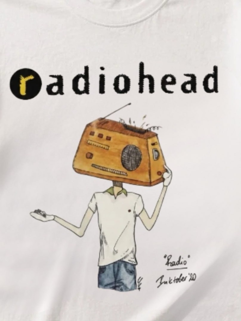 Radiohead Graphic Tee, Radio Head Illustration Shirt - Picture 2 of 2